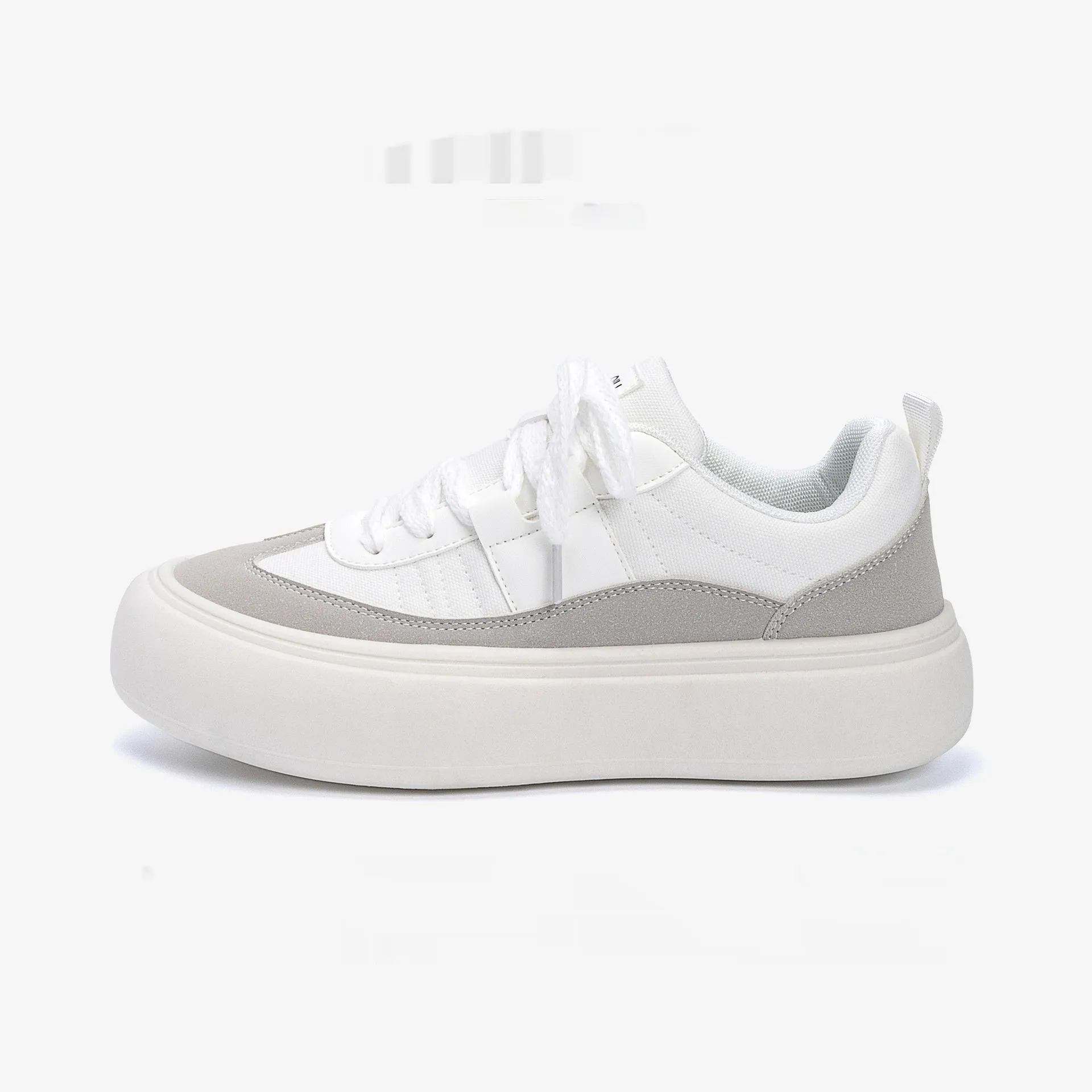 Men's black canvas platform lace-up shoes with a round toe and low-top design on a white background.