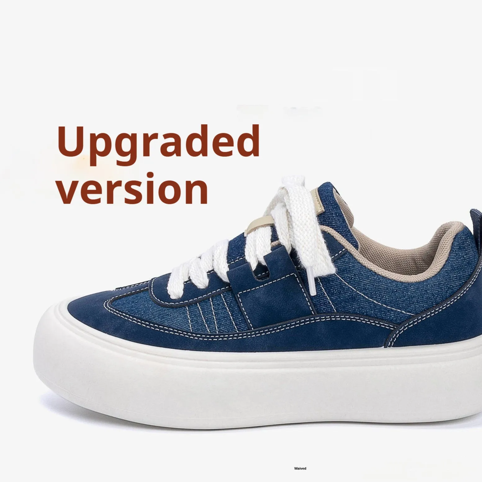 Men's black canvas platform lace-up shoes with a round toe and low-top design on a white background.