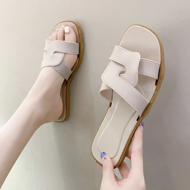Women's PVC cross-strap sandals with toe ring design and non-slip soles in light blue colour
