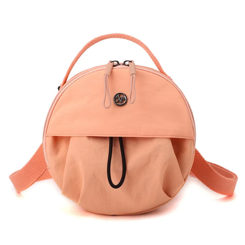 Nylon shoulder messenger bag in urban simplicity style with multiple compartments and ten colour options