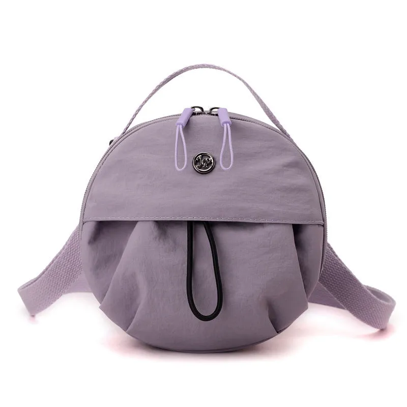 Nylon shoulder messenger bag in urban simplicity style with multiple compartments and ten colour options