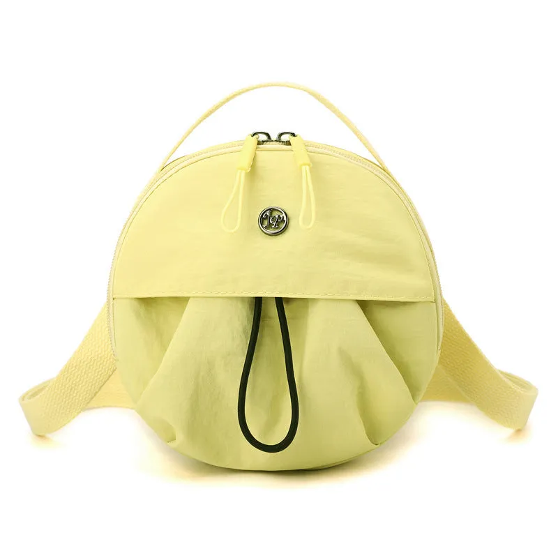 Nylon shoulder messenger bag in urban simplicity style with multiple compartments and ten colour options