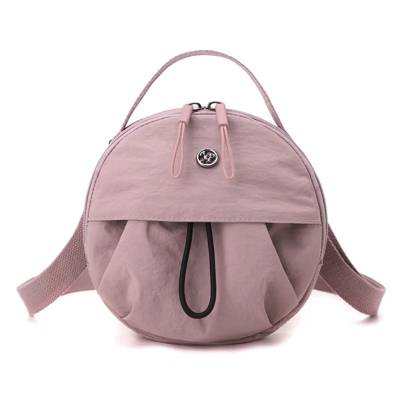Nylon shoulder messenger bag in urban simplicity style with multiple compartments and ten colour options