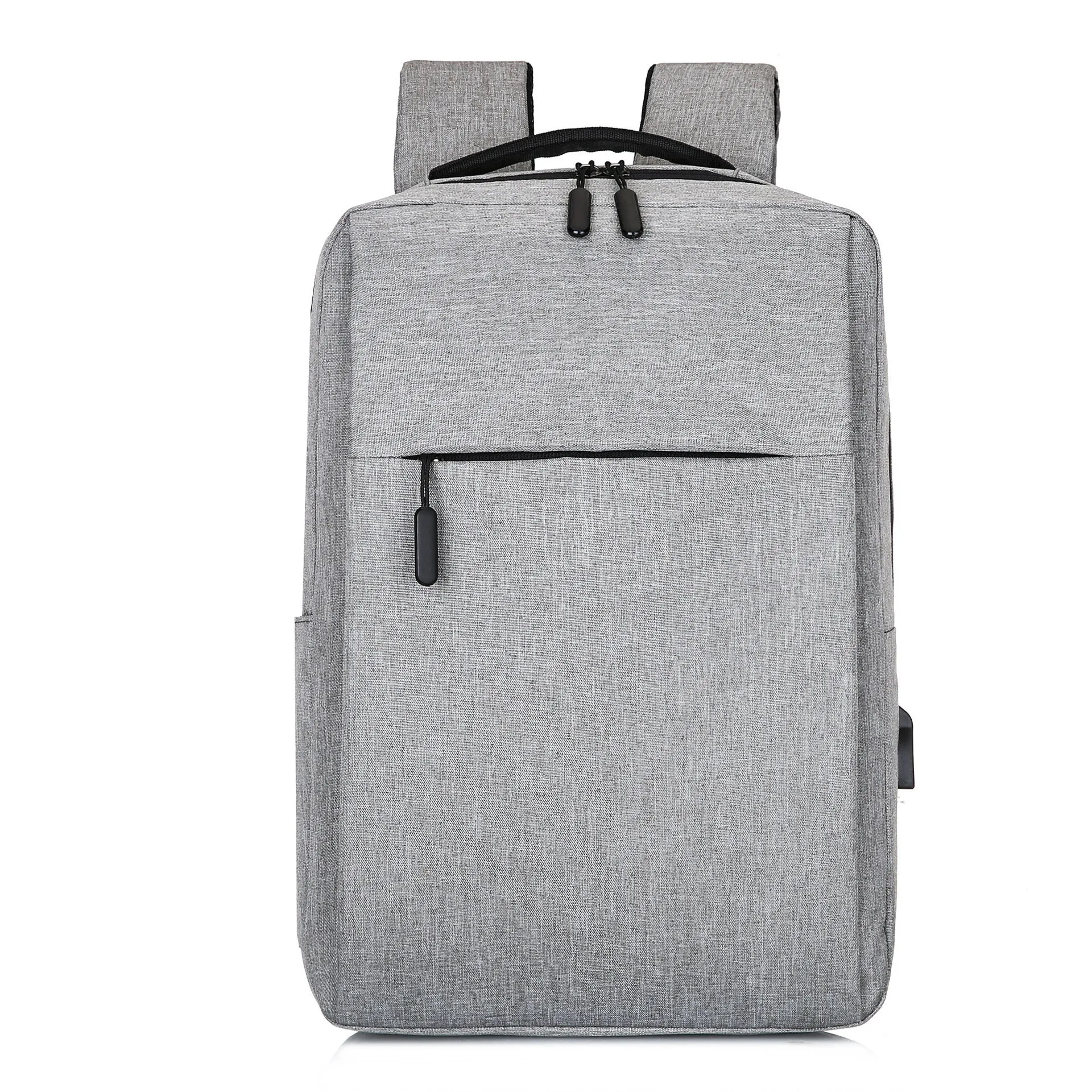 Large black Oxford cloth sports backpack with curved shoulder straps shown on a neutral background