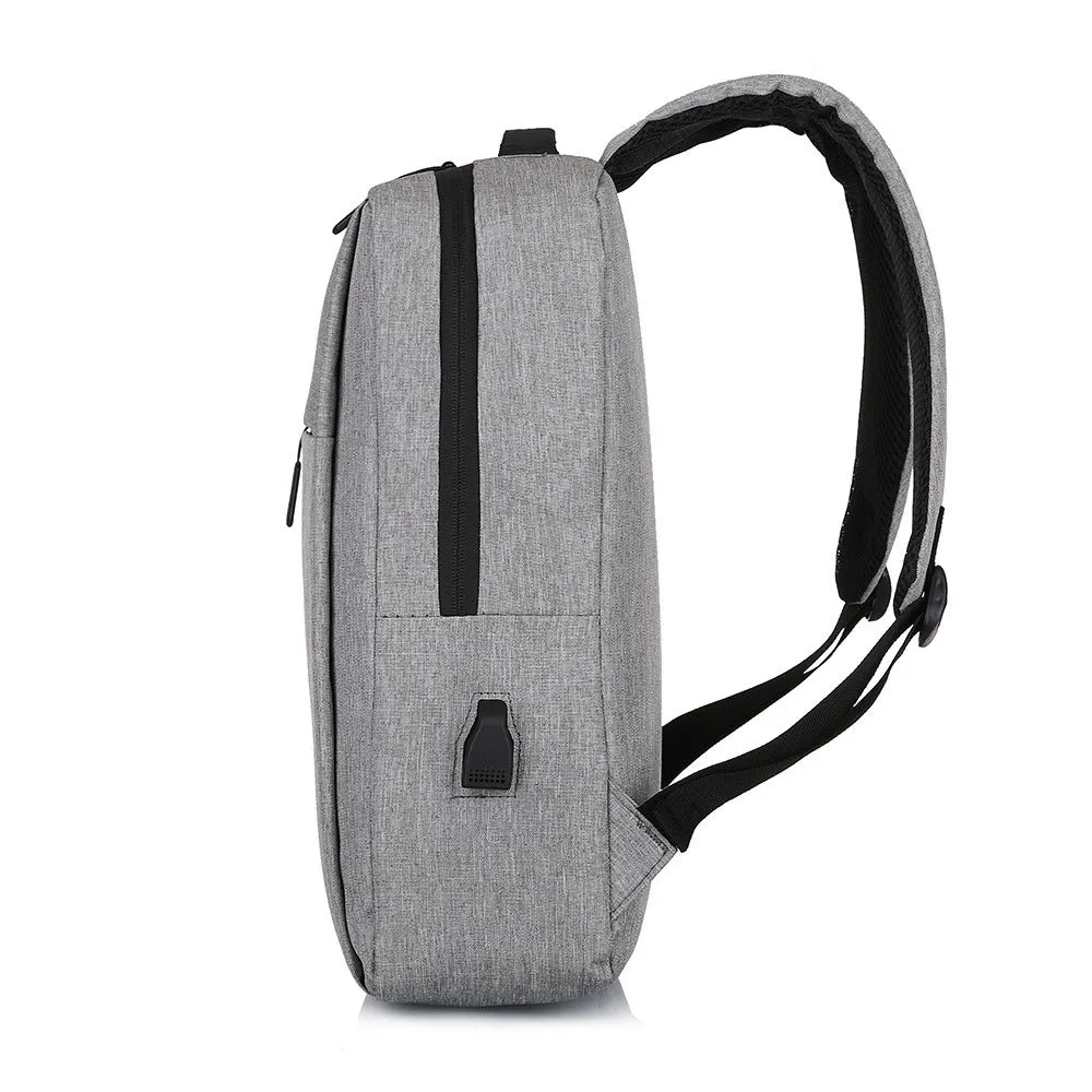 Large black Oxford cloth sports backpack with curved shoulder straps shown on a neutral background