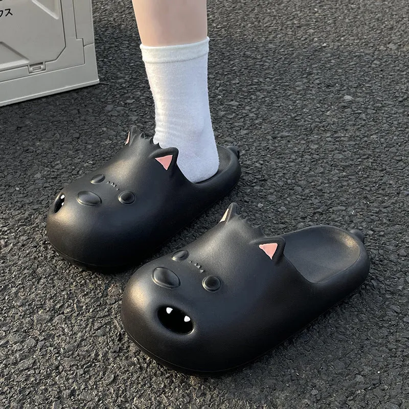Women's white EVA toe cap sandal slippers showing moulded design