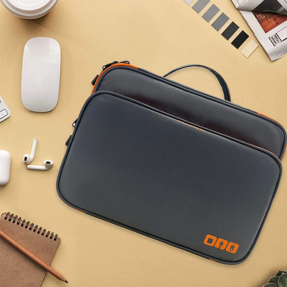 Three-layer polyester travel storage bag with waterproof construction for business travel organisation