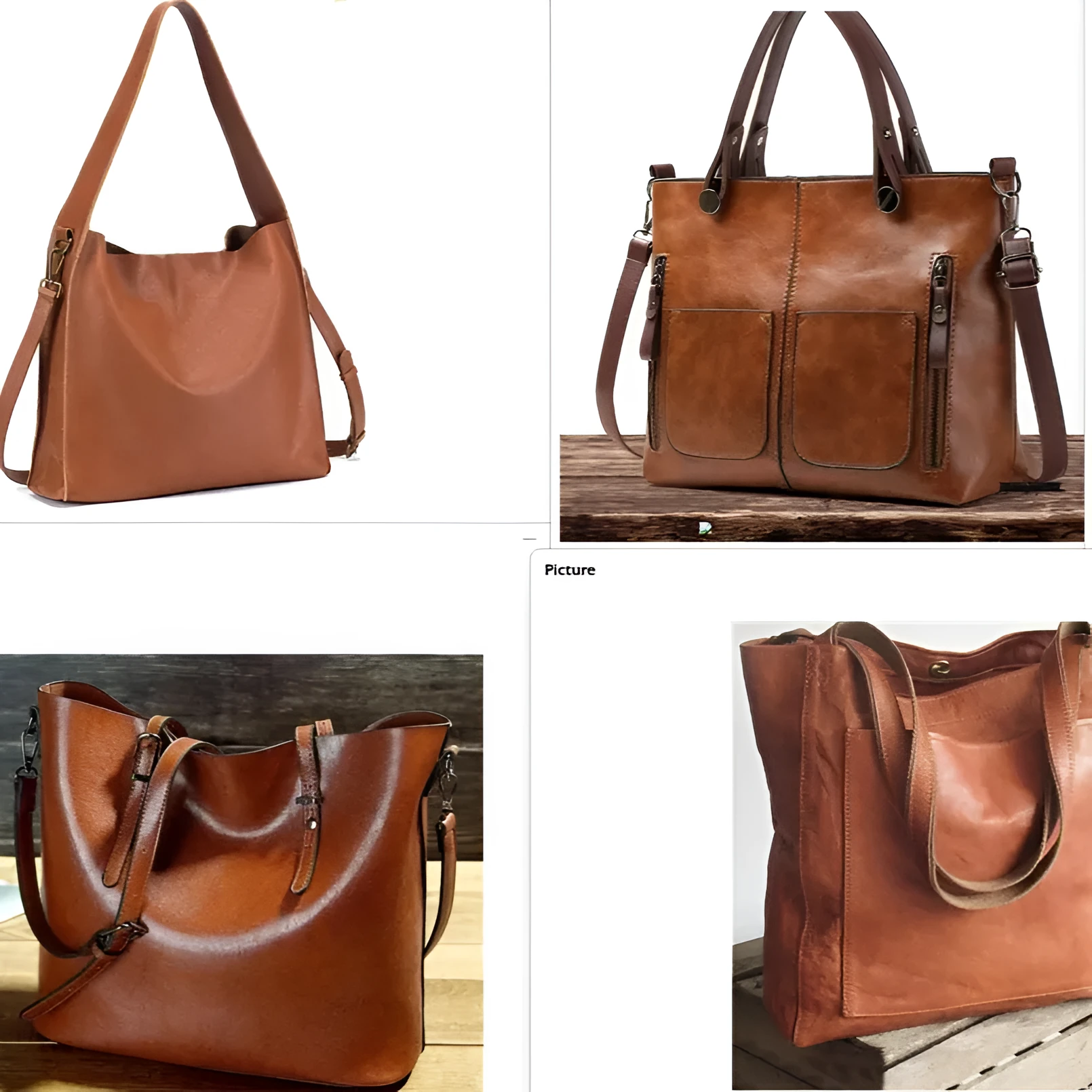Black polyester ladies shoulder bag with detachable strap shown open, revealing interior organisational pockets.
