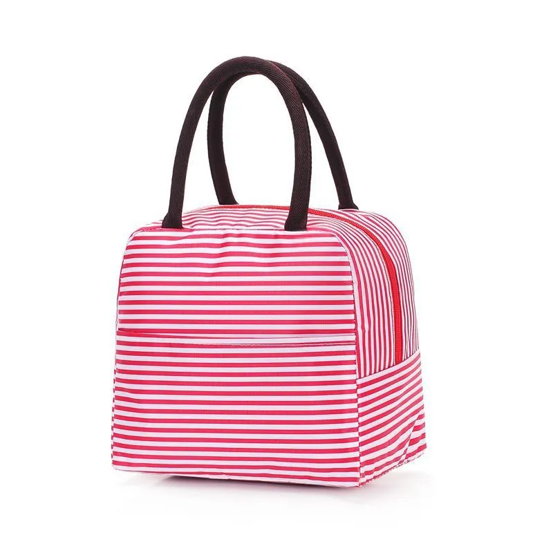 Thermal lunch bag with aluminium foil lining and Oxford cloth exterior in multiple colour options