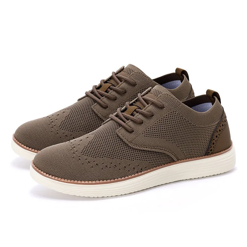 Men's casual hiking shoes with mesh upper and rubber sole in multiple colours