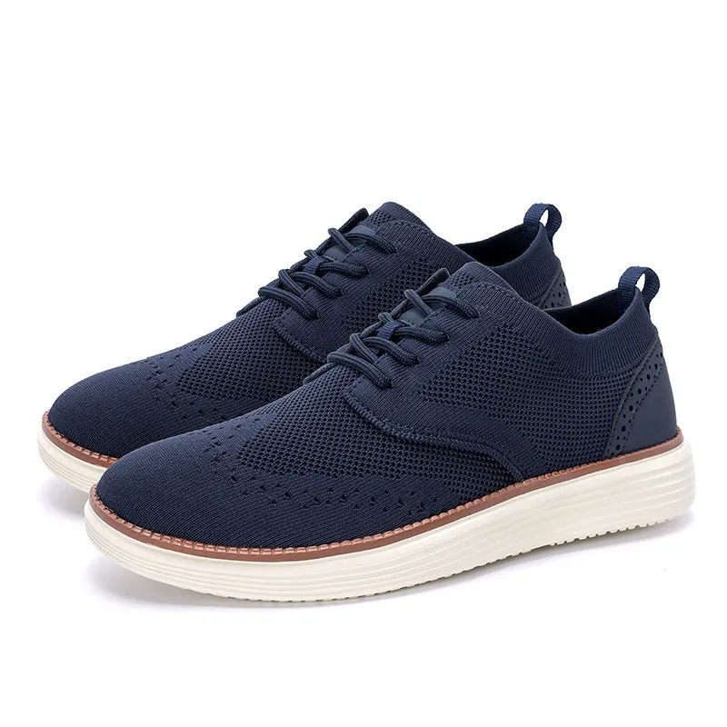 Men's casual hiking shoes with mesh upper and rubber sole in multiple colours