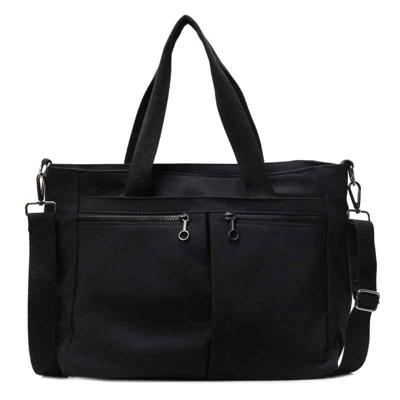 Large capacity solid colour messenger bag in Oxford cloth with 36-55L storage