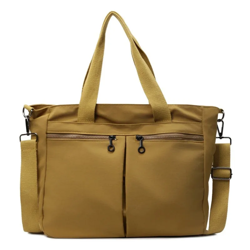 Large capacity solid colour messenger bag in Oxford cloth with 36-55L storage