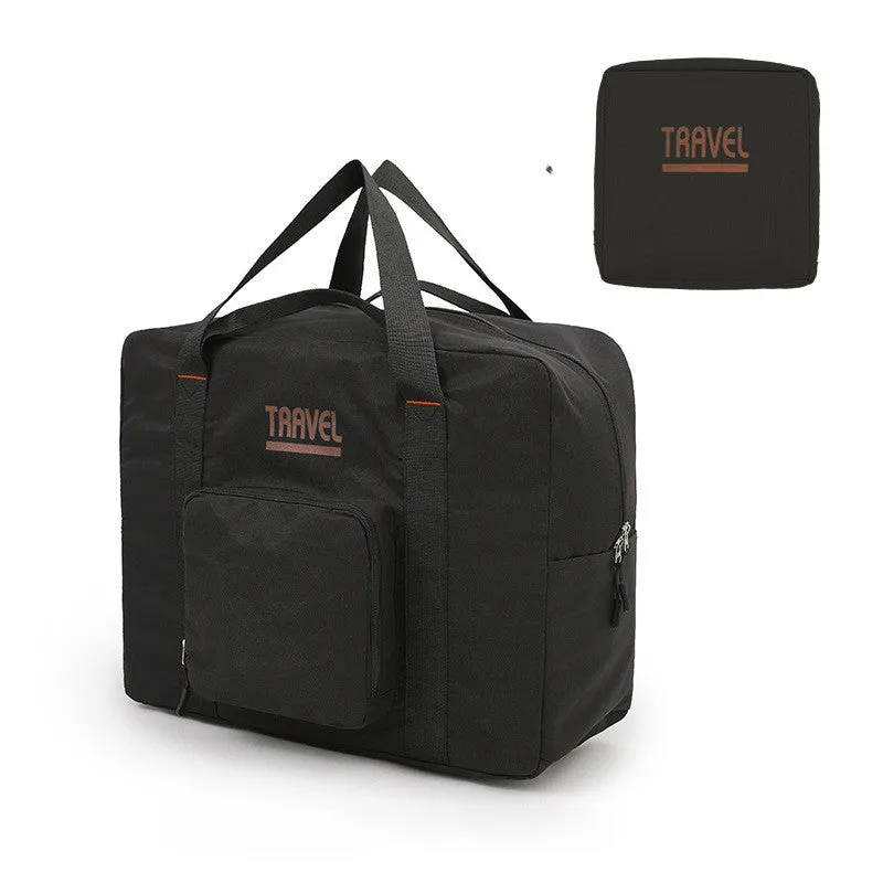 Cube-shaped travel storage bag in 300D Oxford cloth available in black, grey, khaki, pink