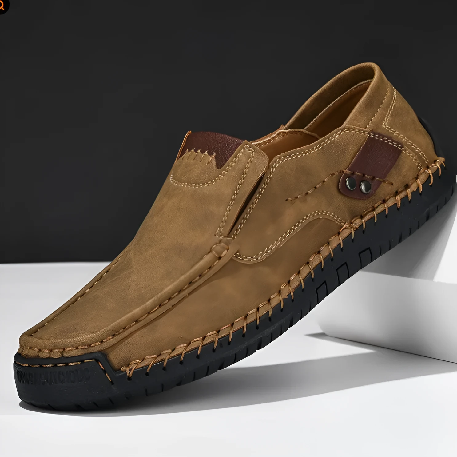 Men's business casual shoes with breathable microfiber upper, round toe, and lace-up closure available in multiple colours