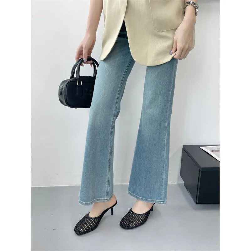 Closed toe weaving hollow sandals for women sheepskin cowhide upper PU sole black and white sizes 35 to 43