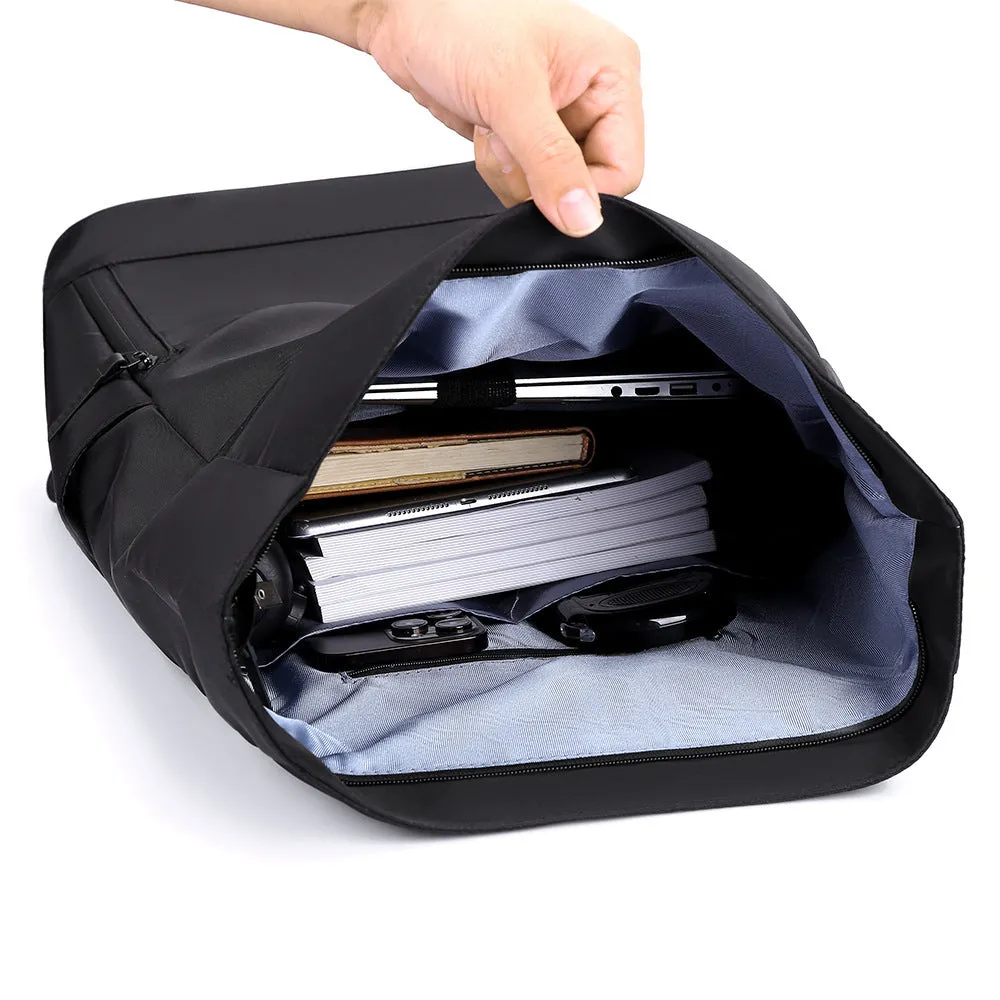 New simple casual wearproof durable backpack computer bag in solid colour with Oxford cloth exterior