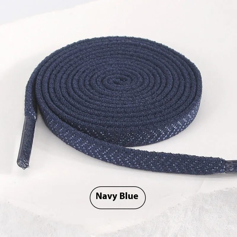 Elastic arrow pattern flat shoelace in multiple colours with 0.6cm width and length options