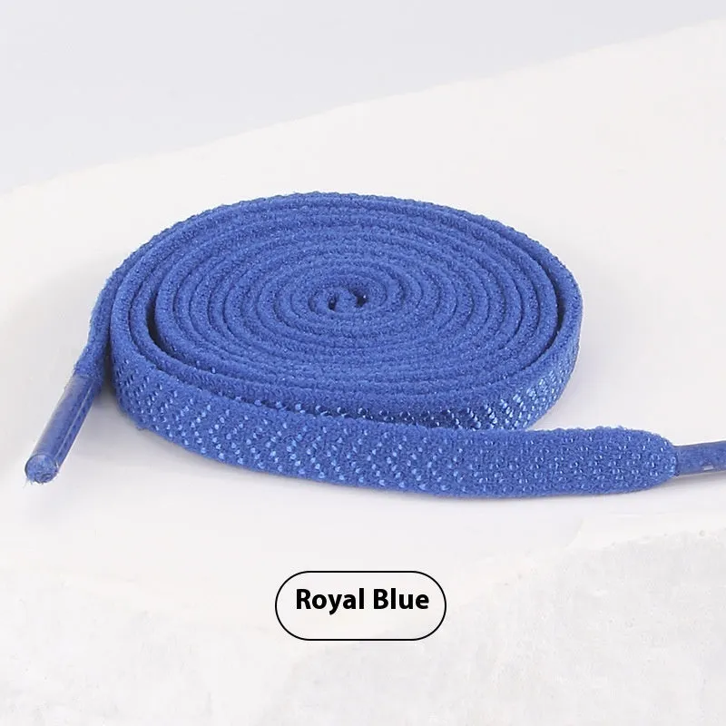 Elastic arrow pattern flat shoelace in multiple colours with 0.6cm width and length options