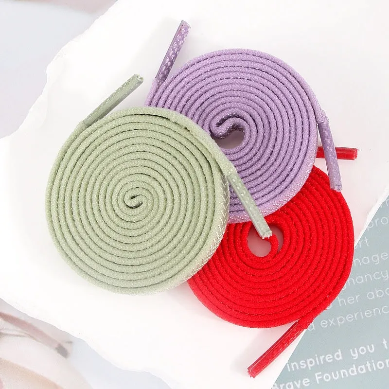 Elastic arrow pattern flat shoelace in multiple colours with 0.6cm width and length options