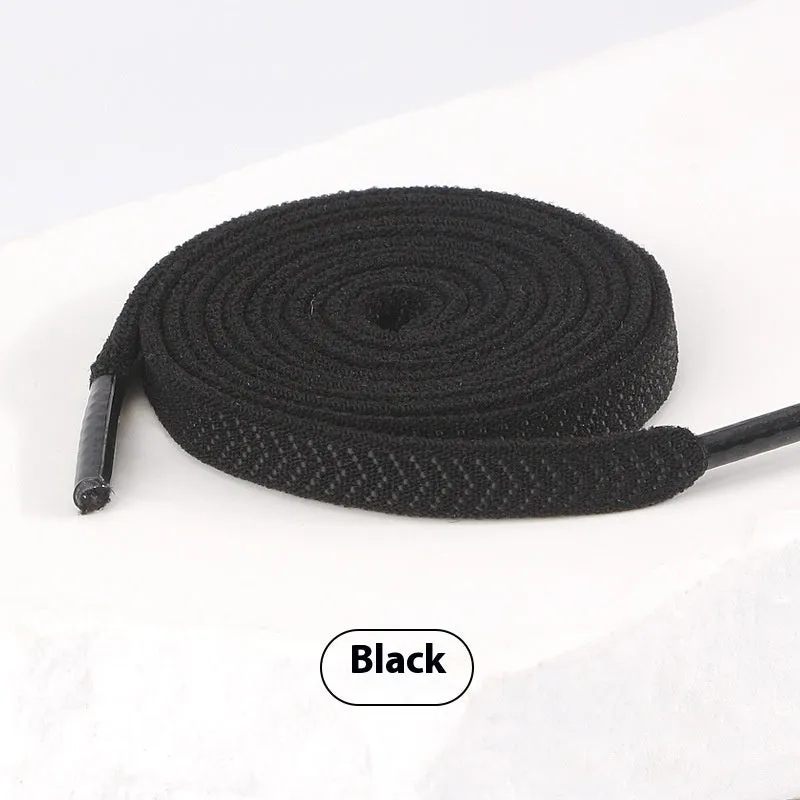 Elastic arrow pattern flat shoelace in multiple colours with 0.6cm width and length options