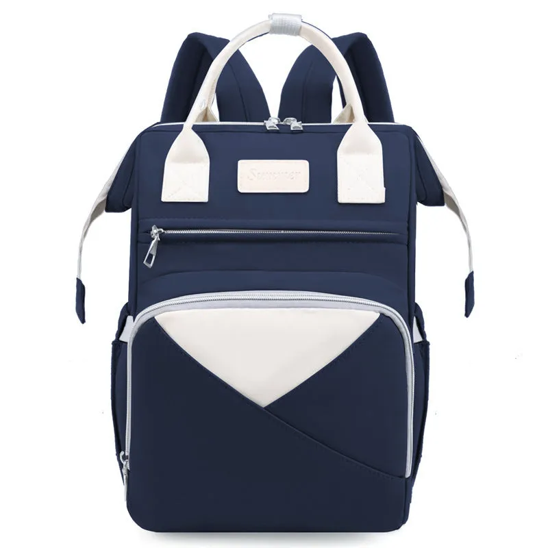 Large-capacity multi-compartment thermal insulation backpack in nylon fabric, available in multiple colours
