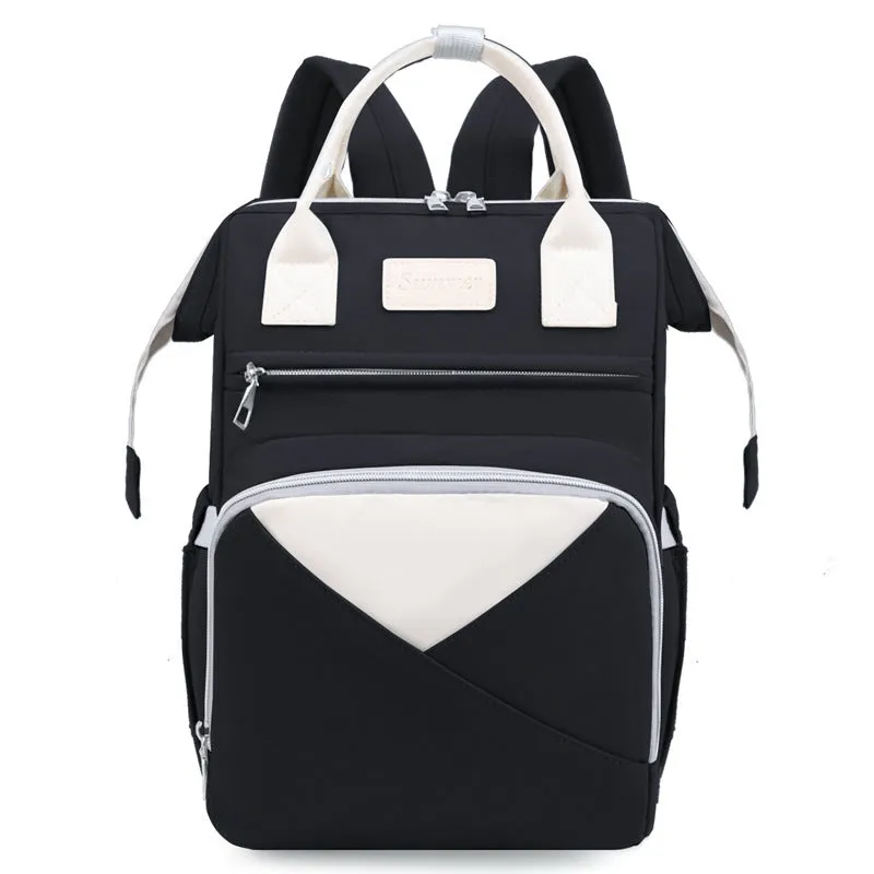 Large-capacity multi-compartment thermal insulation backpack in nylon fabric, available in multiple colours