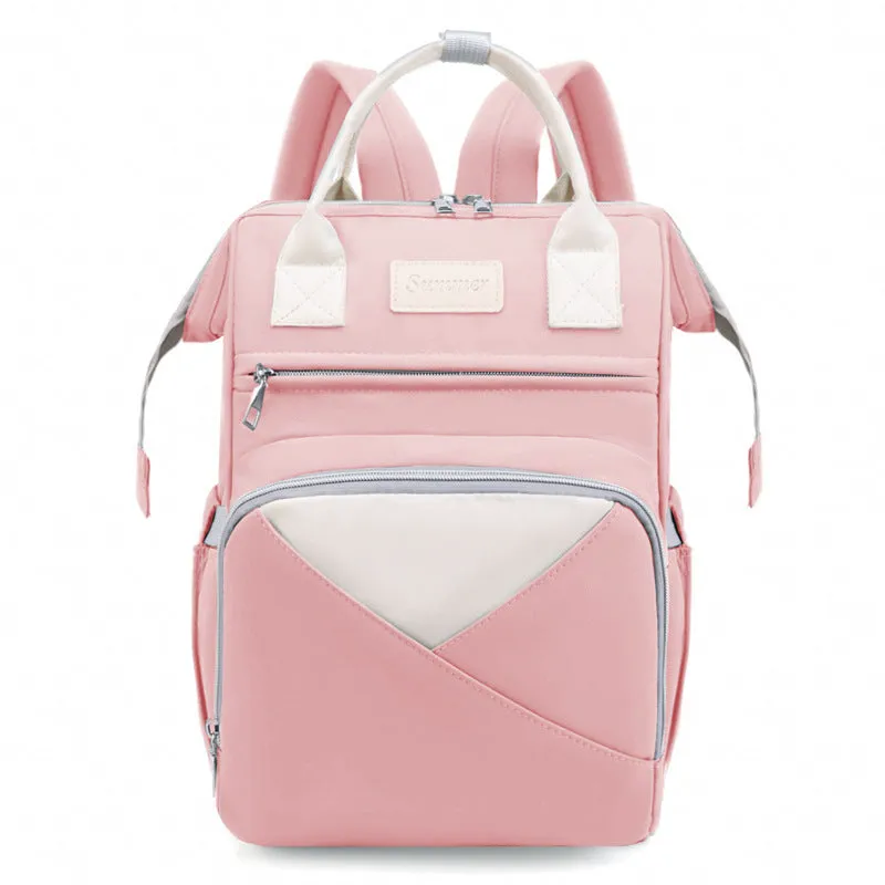 Large-capacity multi-compartment thermal insulation backpack in nylon fabric, available in multiple colours