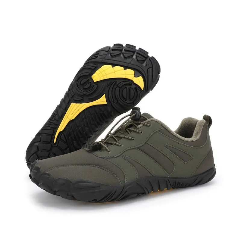 Men's FiveFingers thick bottom breathable boots in army green, size 36-46 unisex