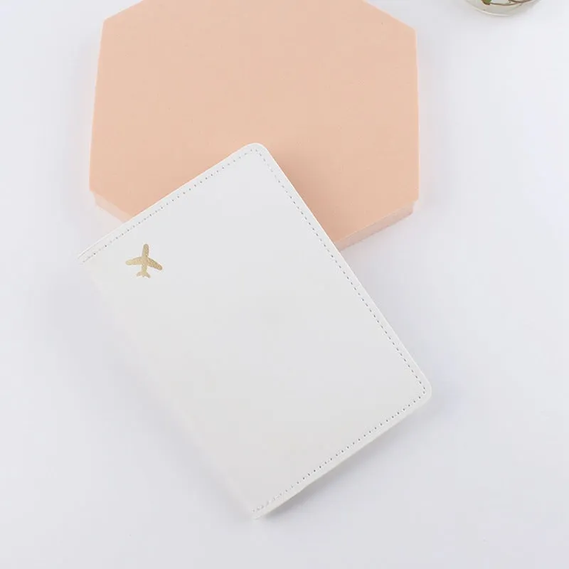 PU leather travel document case with multiple card pockets and coin holder in black colour