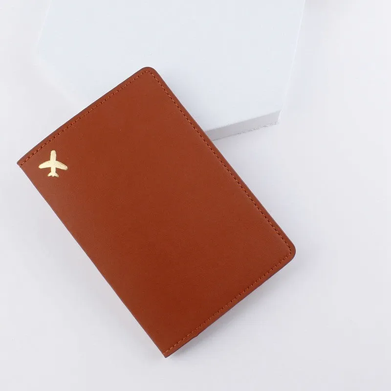 PU leather travel document case with multiple card pockets and coin holder in black colour