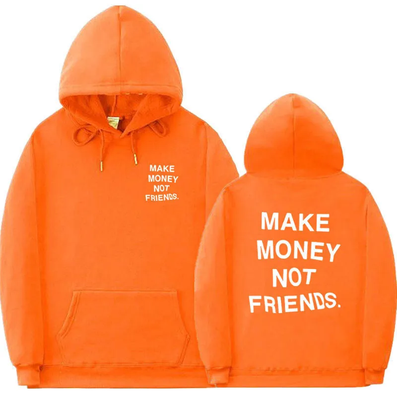 Letter printed fleece hoodie for men and women, long sleeve cotton, multiple colour options, Asian sizes S to XXL