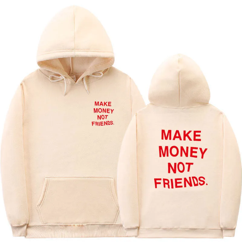 Letter printed fleece hoodie for men and women, long sleeve cotton, multiple colour options, Asian sizes S to XXL