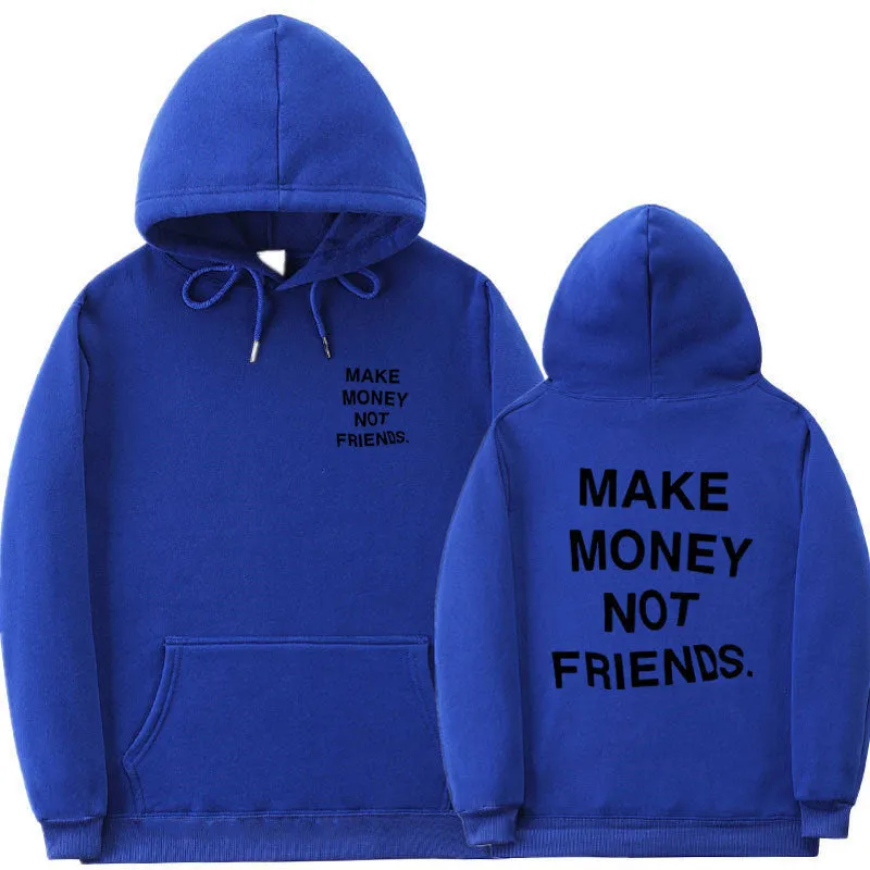 Letter printed fleece hoodie for men and women, long sleeve cotton, multiple colour options, Asian sizes S to XXL
