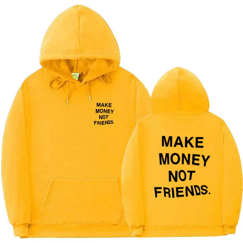 Letter printed fleece hoodie for men and women, long sleeve cotton, multiple colour options, Asian sizes S to XXL