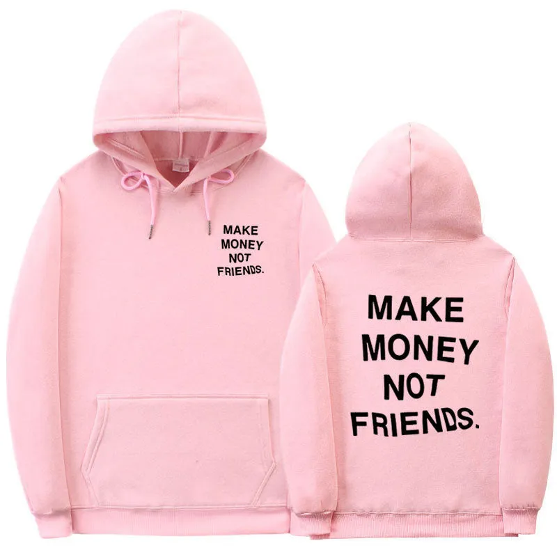 Letter printed fleece hoodie for men and women, long sleeve cotton, multiple colour options, Asian sizes S to XXL