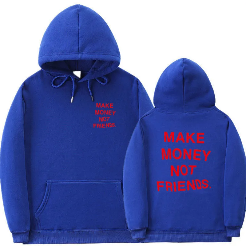 Letter printed fleece hoodie for men and women, long sleeve cotton, multiple colour options, Asian sizes S to XXL