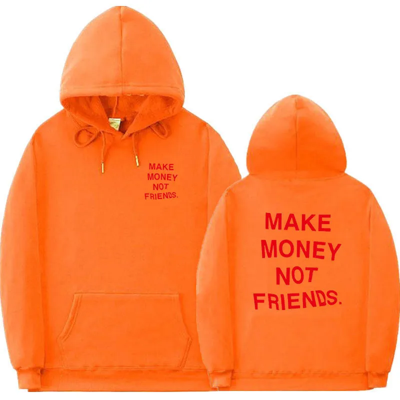 Letter printed fleece hoodie for men and women, long sleeve cotton, multiple colour options, Asian sizes S to XXL