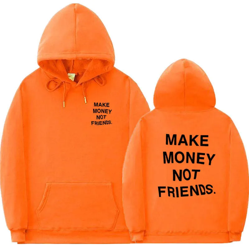 Letter printed fleece hoodie for men and women, long sleeve cotton, multiple colour options, Asian sizes S to XXL