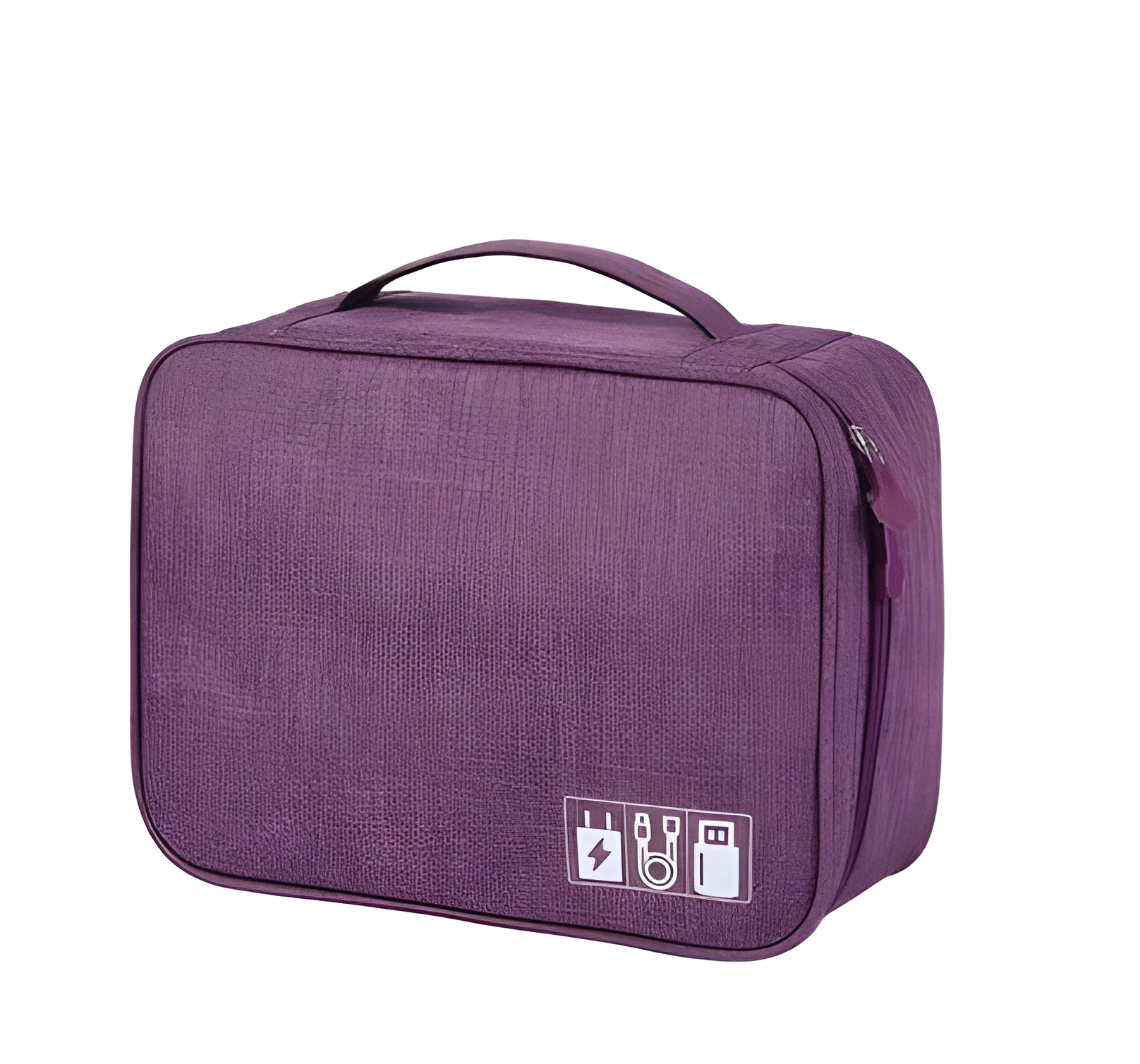 Portable waterproof mobile phone digital bag in blue, 24.5x18x10cm, made of polyester for travel