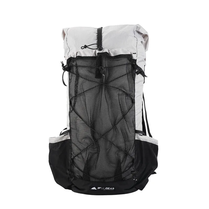 Green 40+16L waterproof hiking backpack with DURAFLEX buckle, 210D nylon, 80x30x22cm