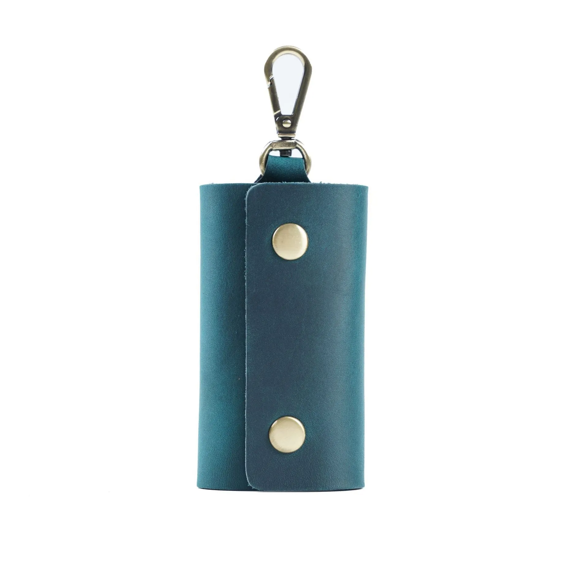 Leather men's wallet key bag multifunctional keychain in retro European style, available in six colours