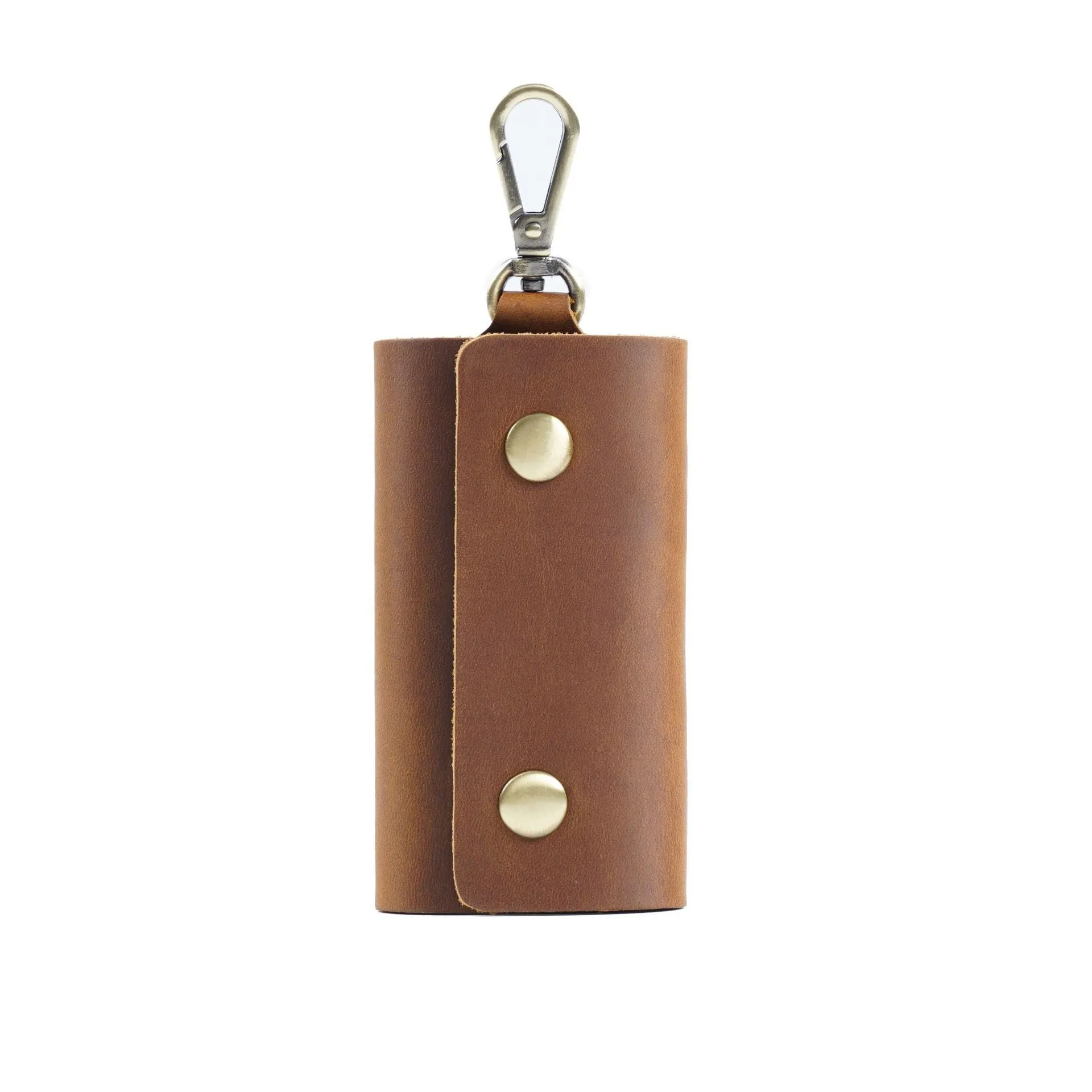 Leather men's wallet key bag multifunctional keychain in retro European style, available in six colours
