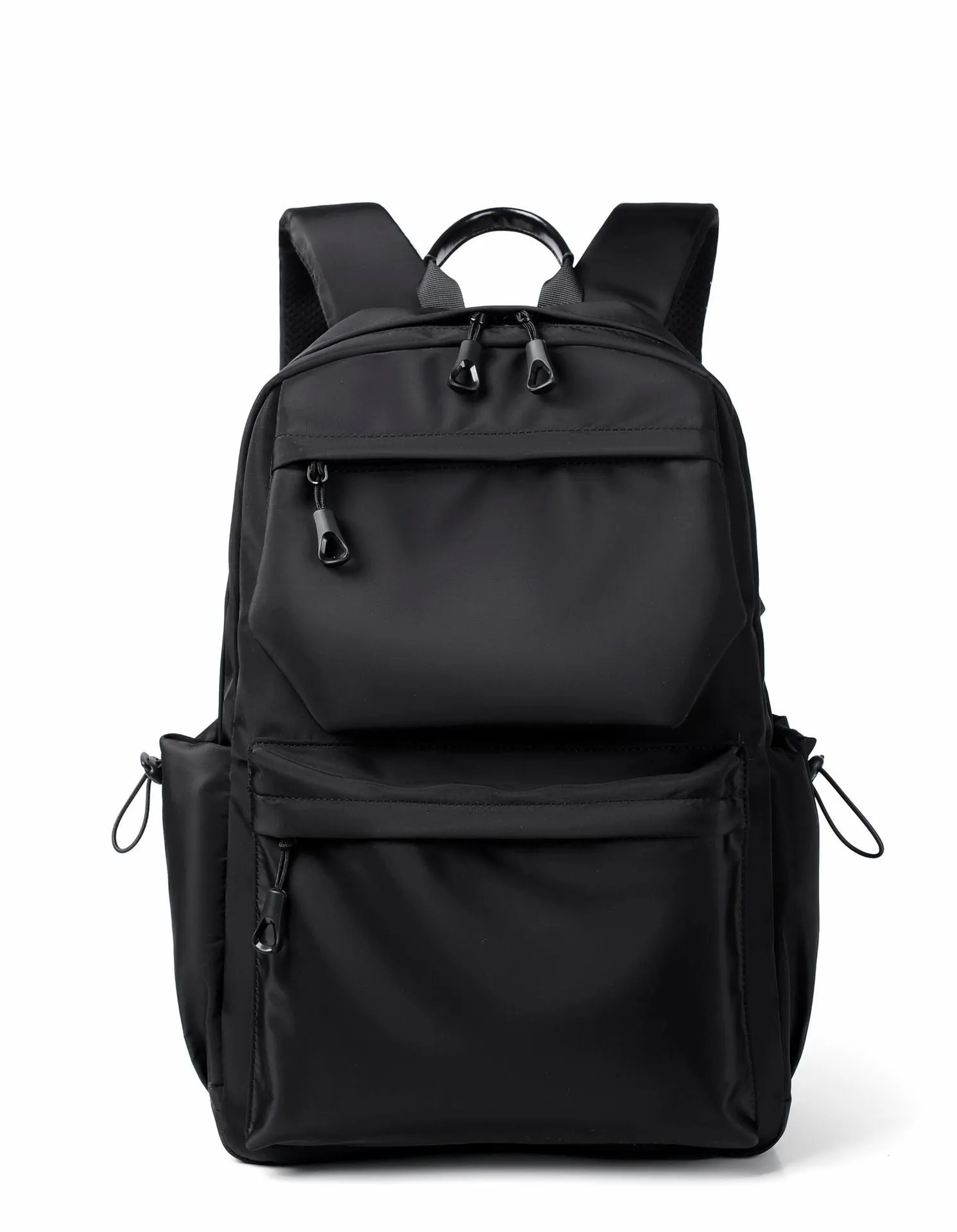 Student backpack casual men's backpack Oxford cloth anti-theft USB charging expandable 20-35L blue