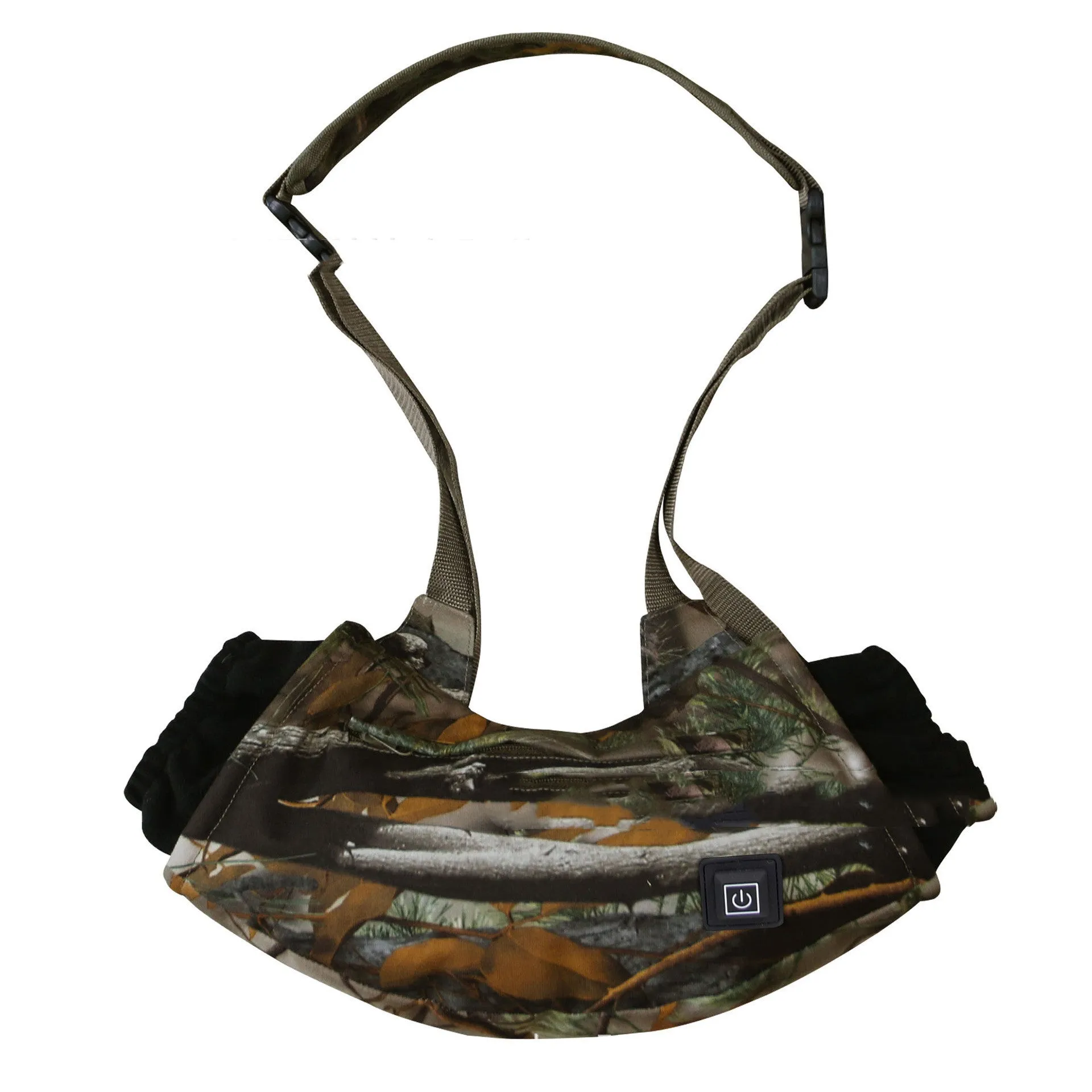 Outdoor camping heating hand bag with three gear adjustment for ice fishing winter body heating in camo colour