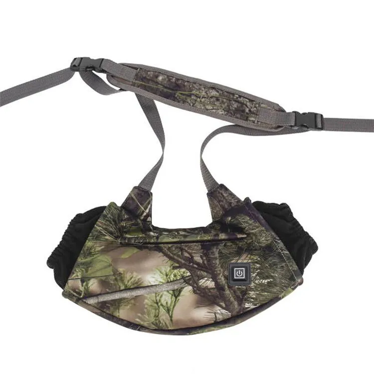 Outdoor camping heating hand bag with three gear adjustment for ice fishing winter body heating in camo colour