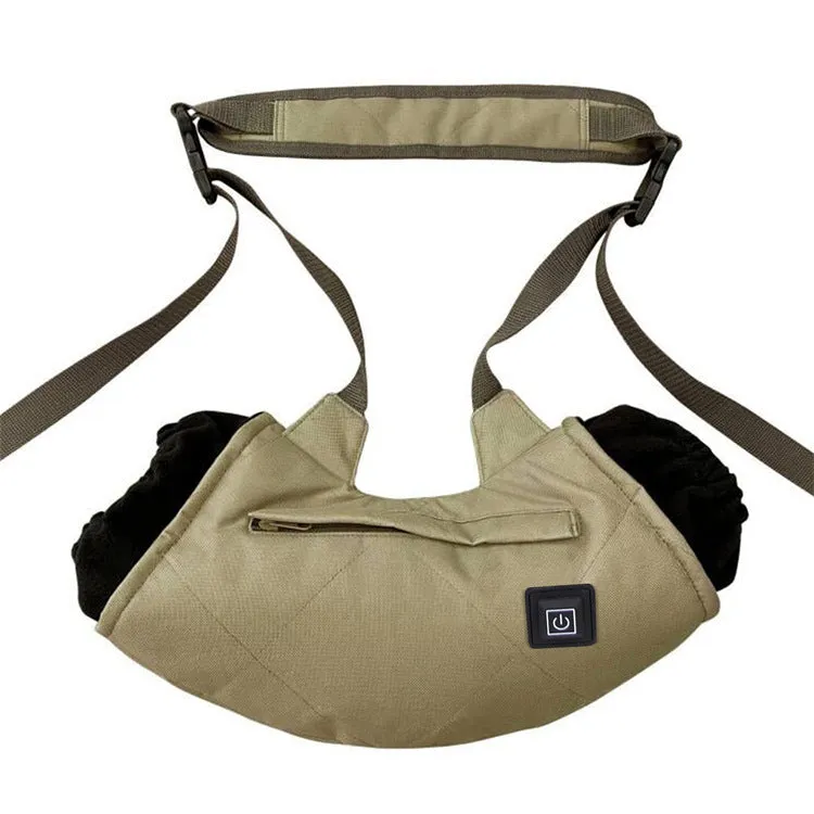 Outdoor camping heating hand bag with three gear adjustment for ice fishing winter body heating in camo colour
