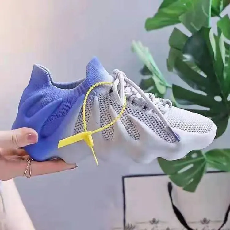 Round toe lace up breathable mesh sneakers for adults in black, blue, and pink