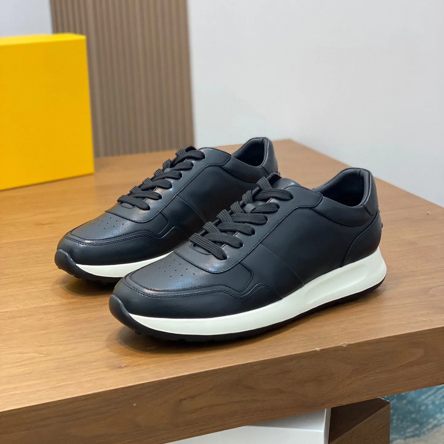 Women's leather lace-up business casual shoes flat heel first layer cowhide oxfords spring