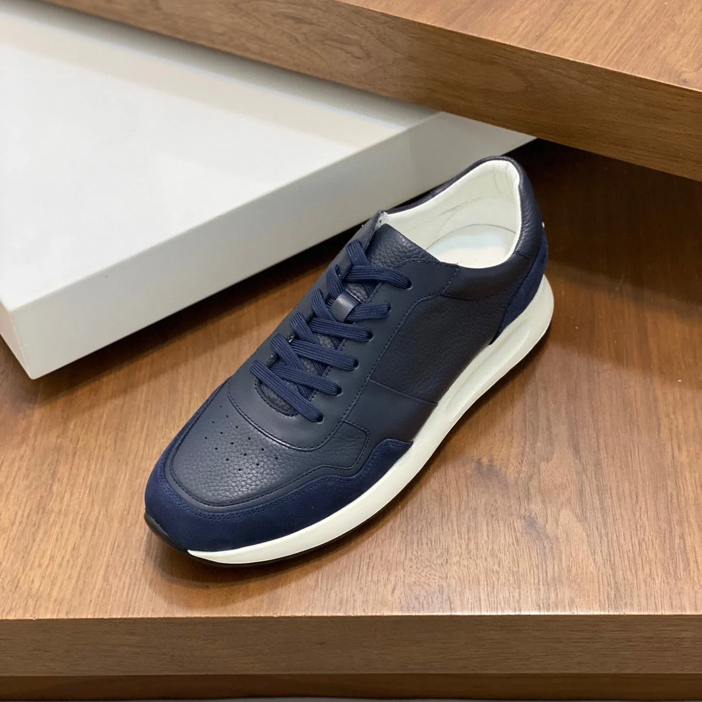 Women's leather lace-up business casual shoes flat heel first layer cowhide oxfords spring